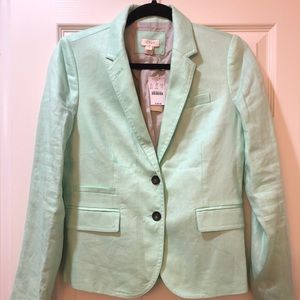 J Crew Schoolboy Blazer NWT - Mint Green